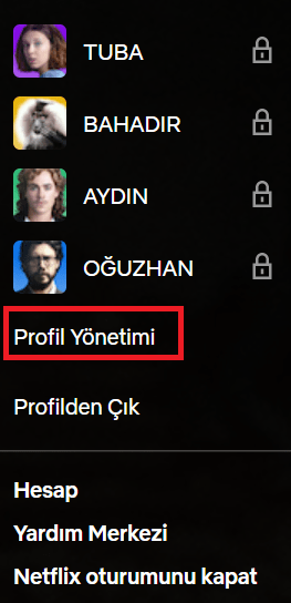 Netflix Otomatik Oynatma özelliği kapatma 2 Netflix Otomatik Oynatma özelliği kapatma - Profil Yönetimi